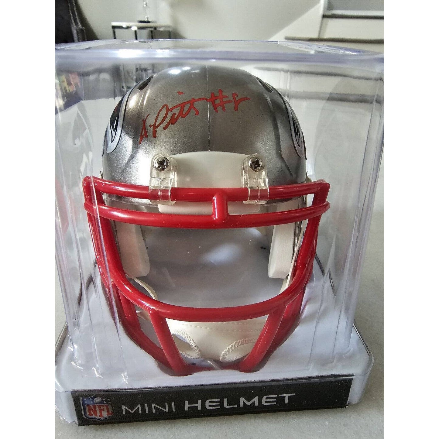 Kyle Pitts Autographed/Signed Mini Helmet Beckett Atlanta Falcons Flash