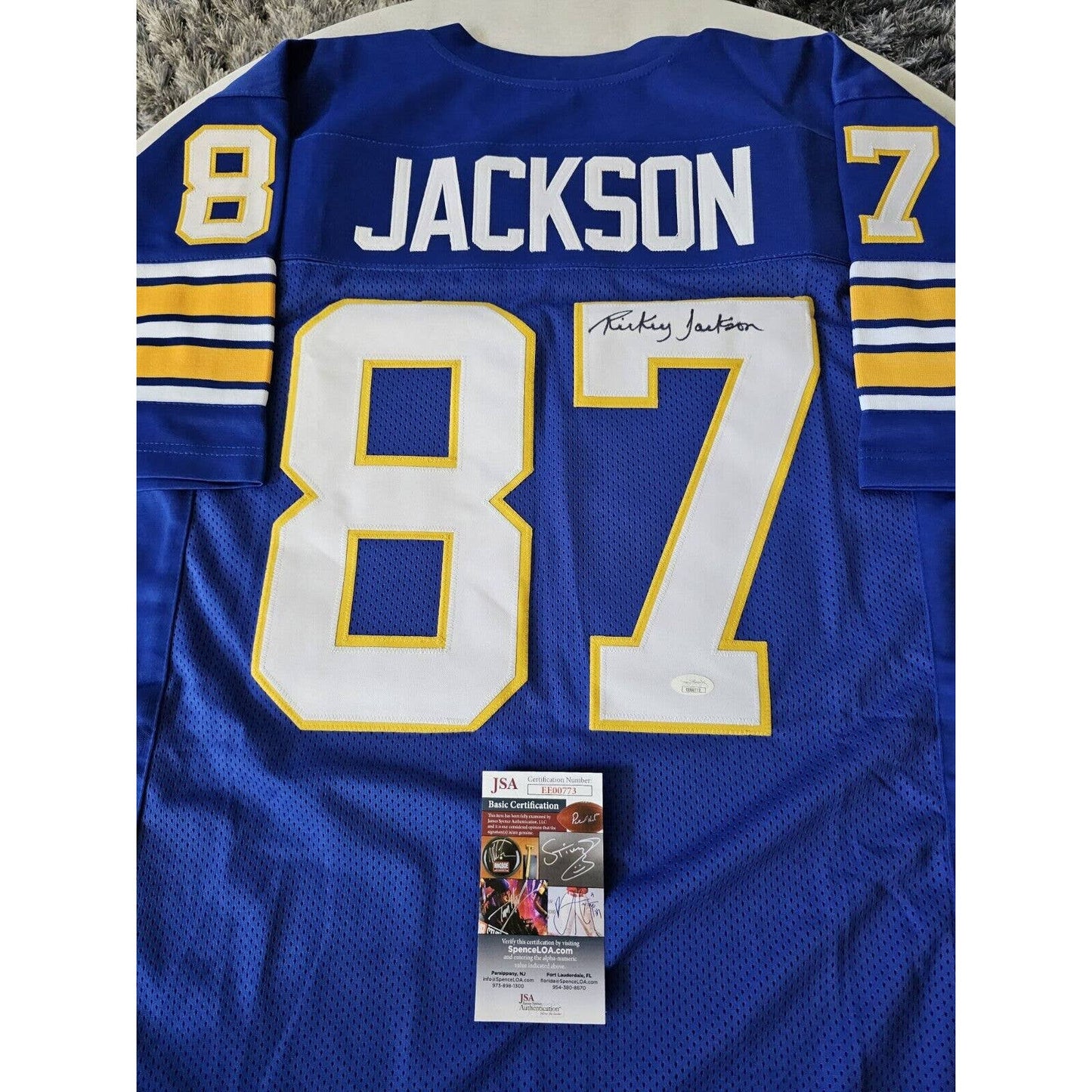 Rickey Jackson Autographed/Signed Jersey JSA COA Pittsburgh Panthers Pitt HOF