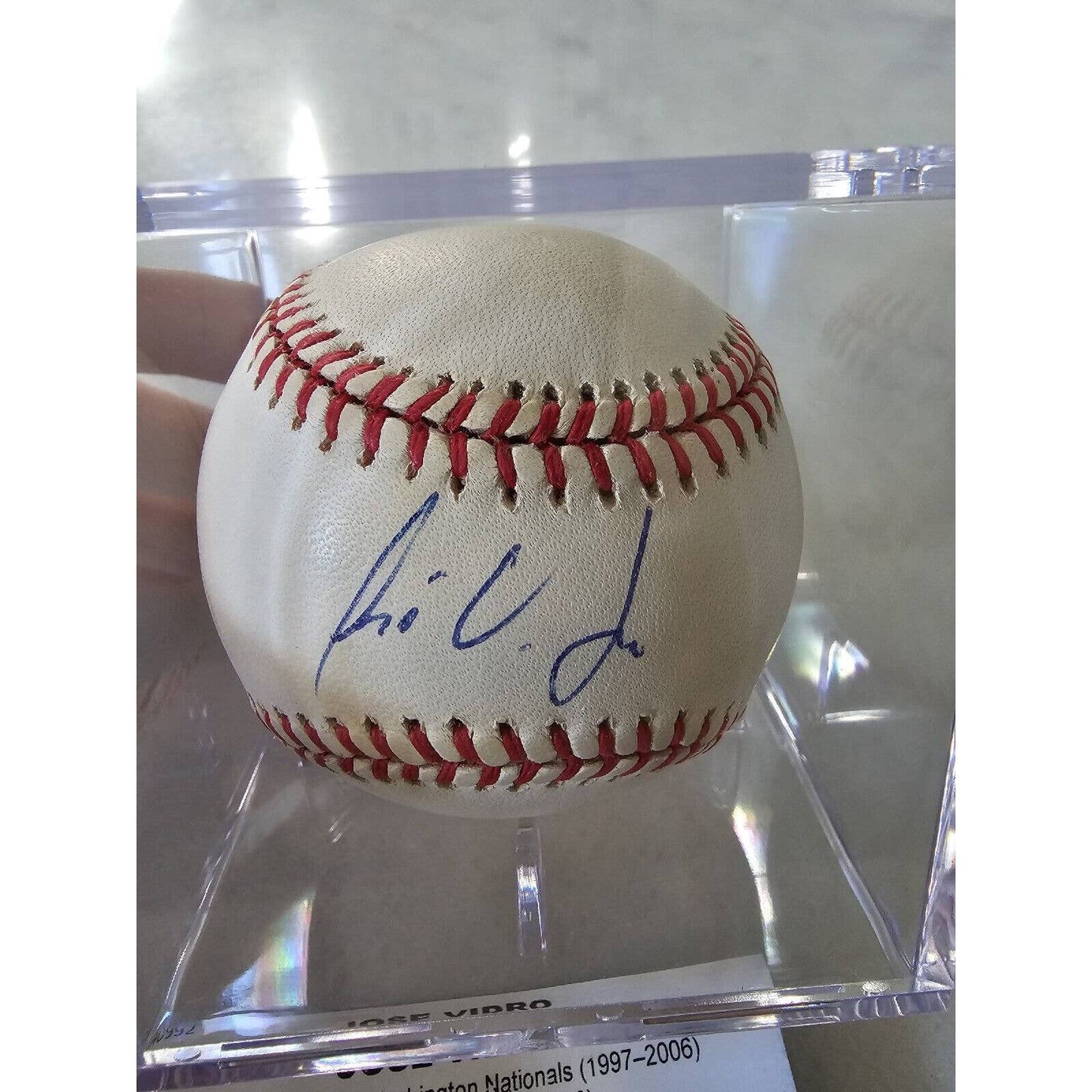 Jose Vidro Autographed/Signed Baseball TRISTAR