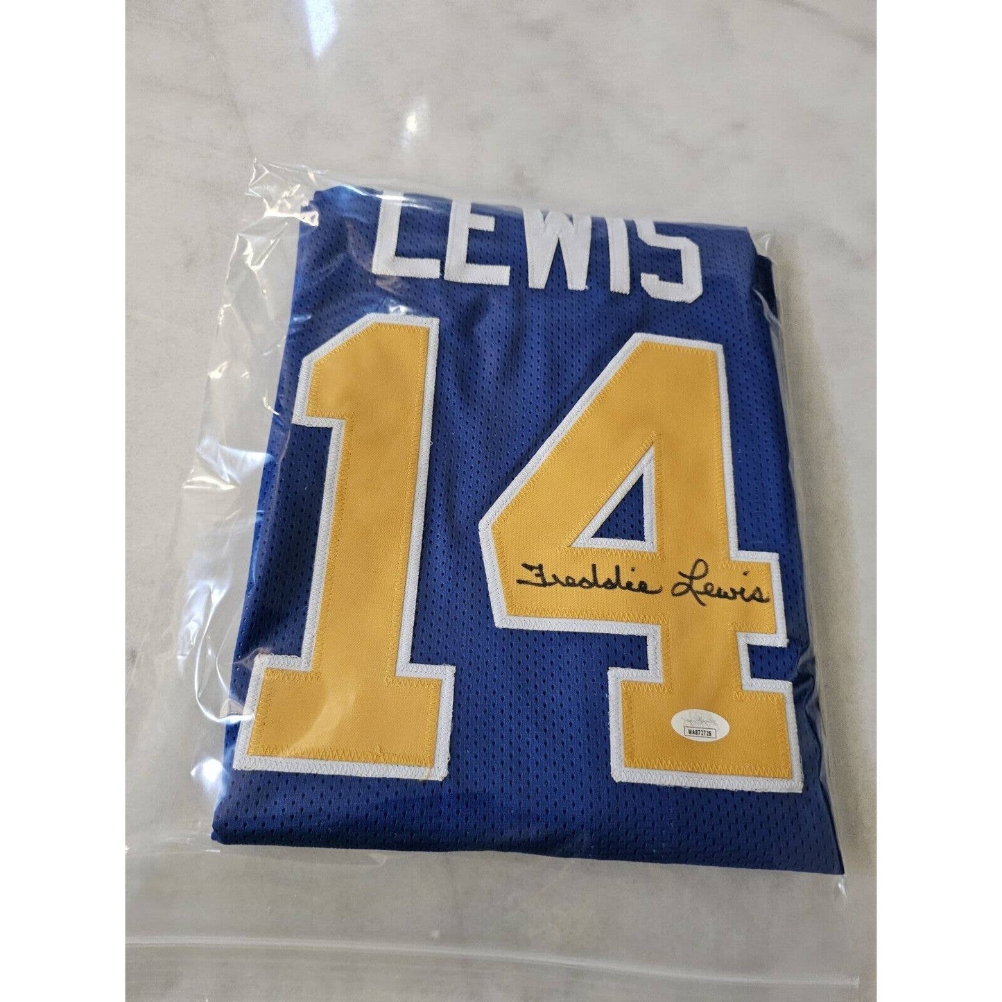 Freddie Lewis Autographed/Signed Jersey JSA COA Indiana Pacers