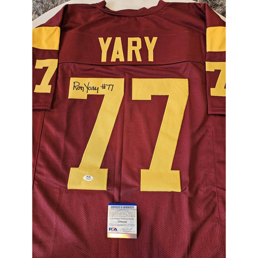 Ron Yary Autographed/Signed Jersey PSA/DNA COA USC Trojans