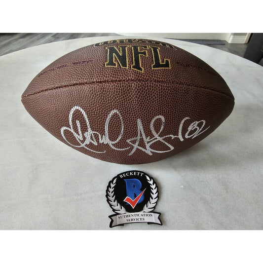 Jamal Anderson Autographed/Signed Football Beckett COA Atlanta Falcons