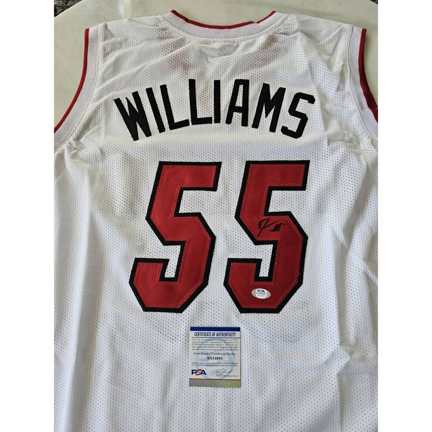 Jason Williams Autographed/Signed Jersey PSA/DNA COA Miami Heat Legend