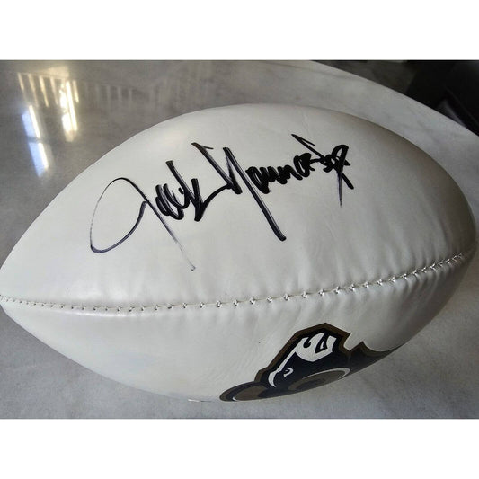 Jack Youngblood Autographed/Signed Football COA St Louis Rams Los Angeles LA HOF