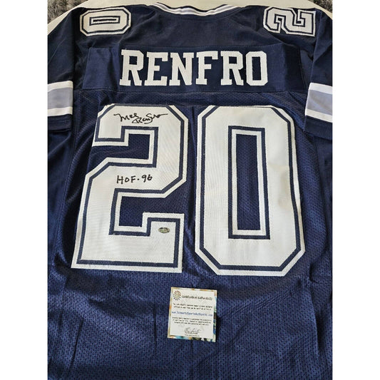 Mel Renfro Autographed/Signed Jersey Dallas Cowboys HOF