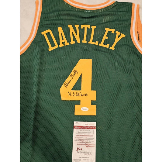 Adrian Dantley Autographed/Signed Jersey JSA COA Utah Jazz HOF