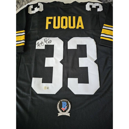 John Frenchy Fuqua Autographed/Signed Jersey Beckett Sticker Pittsburgh Steelers