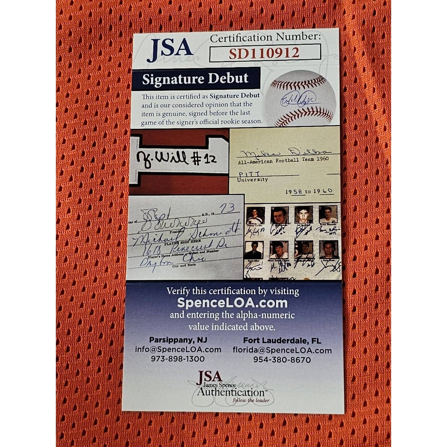 Amari Rodgers Autographed/Signed Jersey JSA COA Clemson Tigers