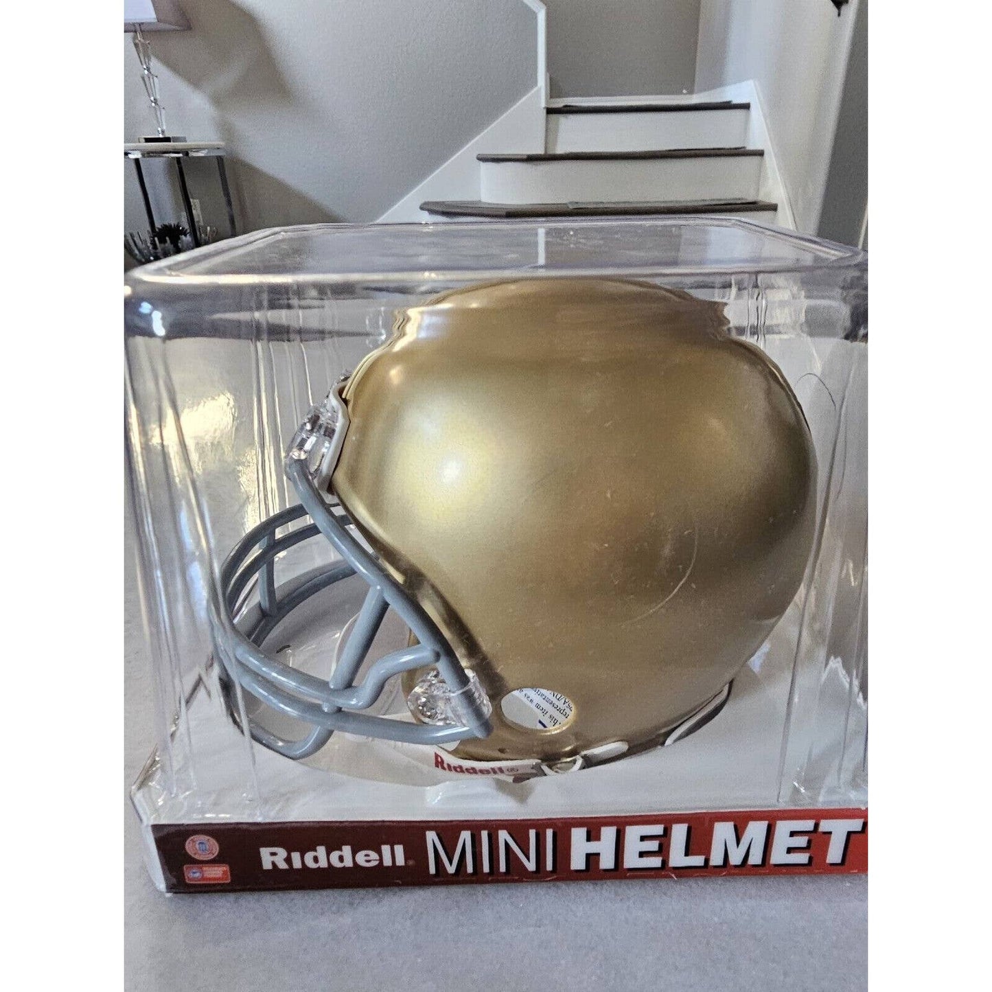 Paul Hornung Autographed/Signed Mini Helmet COA Notre Dame Fighting Irish