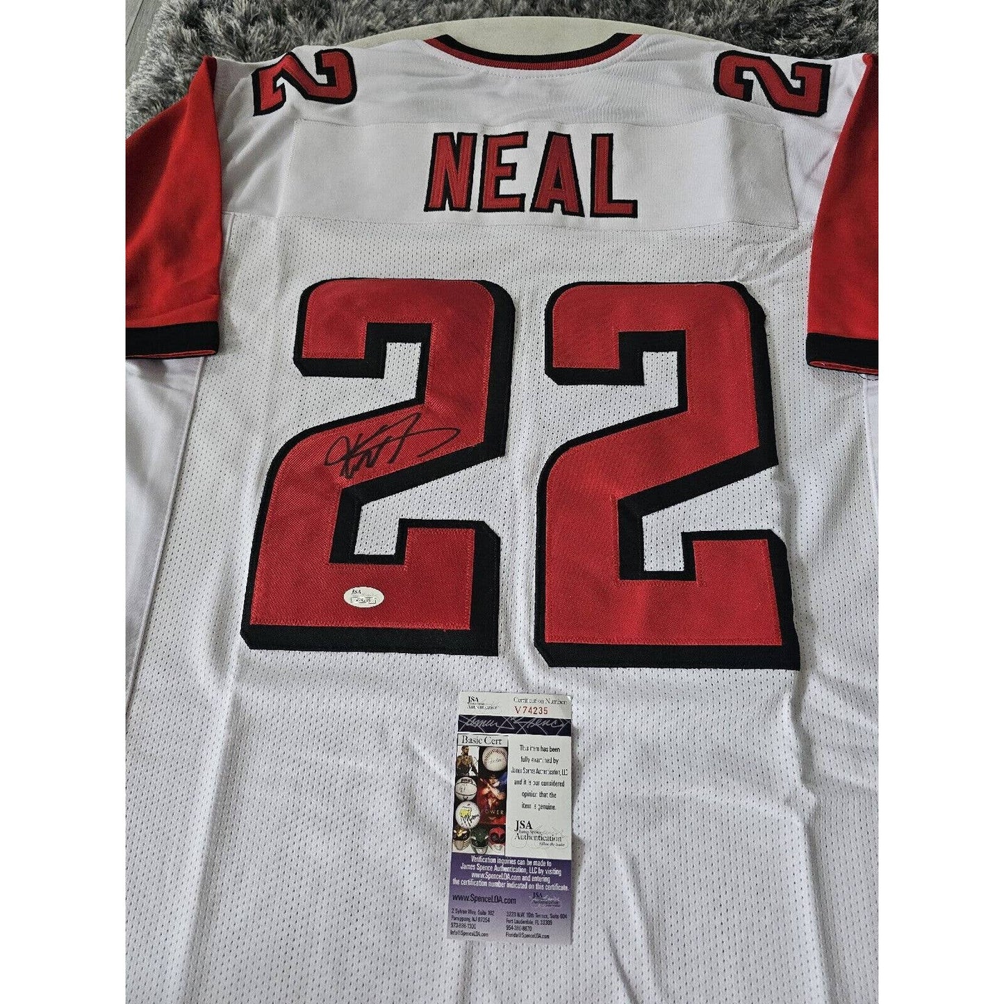 Keanu Neal Autographed/Signed Jersey JSA Atlanta Falcons