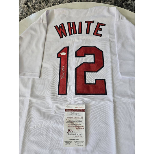 Bill White Autographed/Signed Jersey JSA COA St. Louis Cardinals