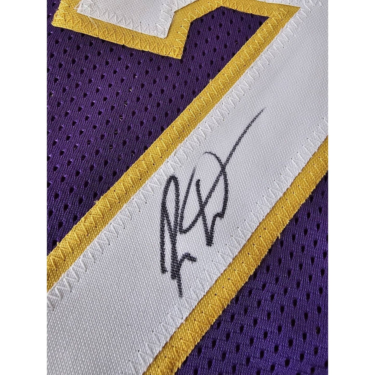 Ron Artest Autographed/Signed Jersey COA Los Angeles Lakers Metta World Peace