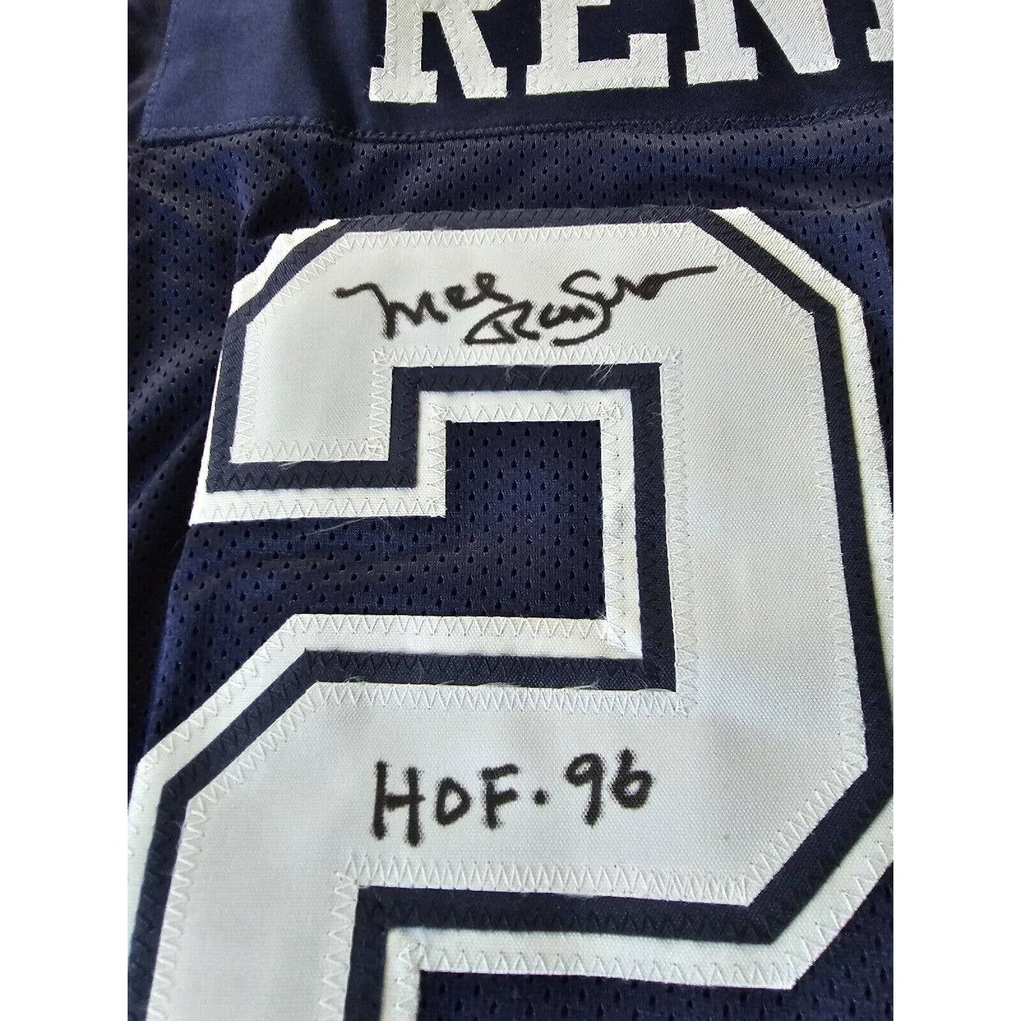 Mel Renfro Autographed/Signed Jersey Dallas Cowboys HOF