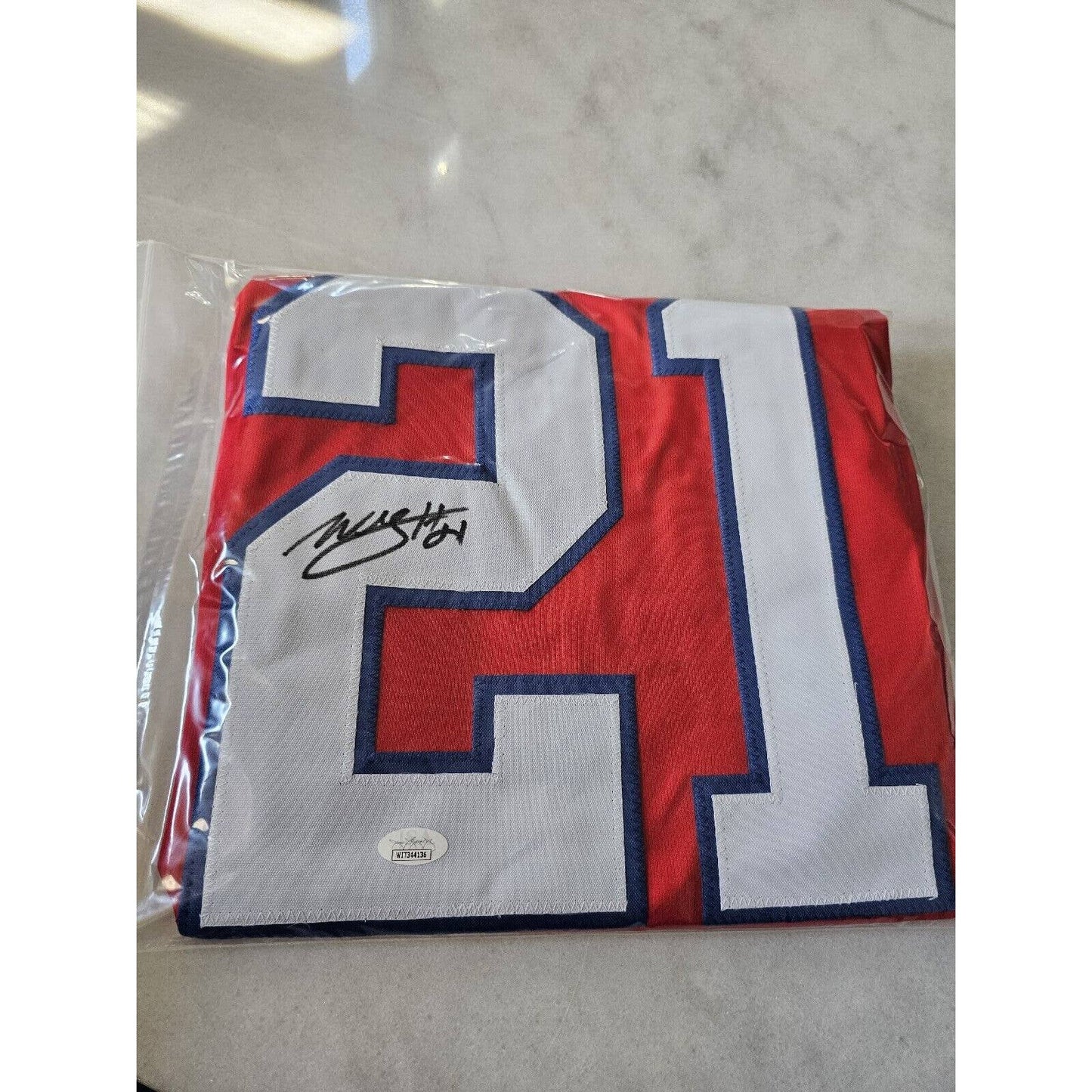 Willis Mcgahee Autographed/Signed Jersey JSA Sticker Buffalo Bills