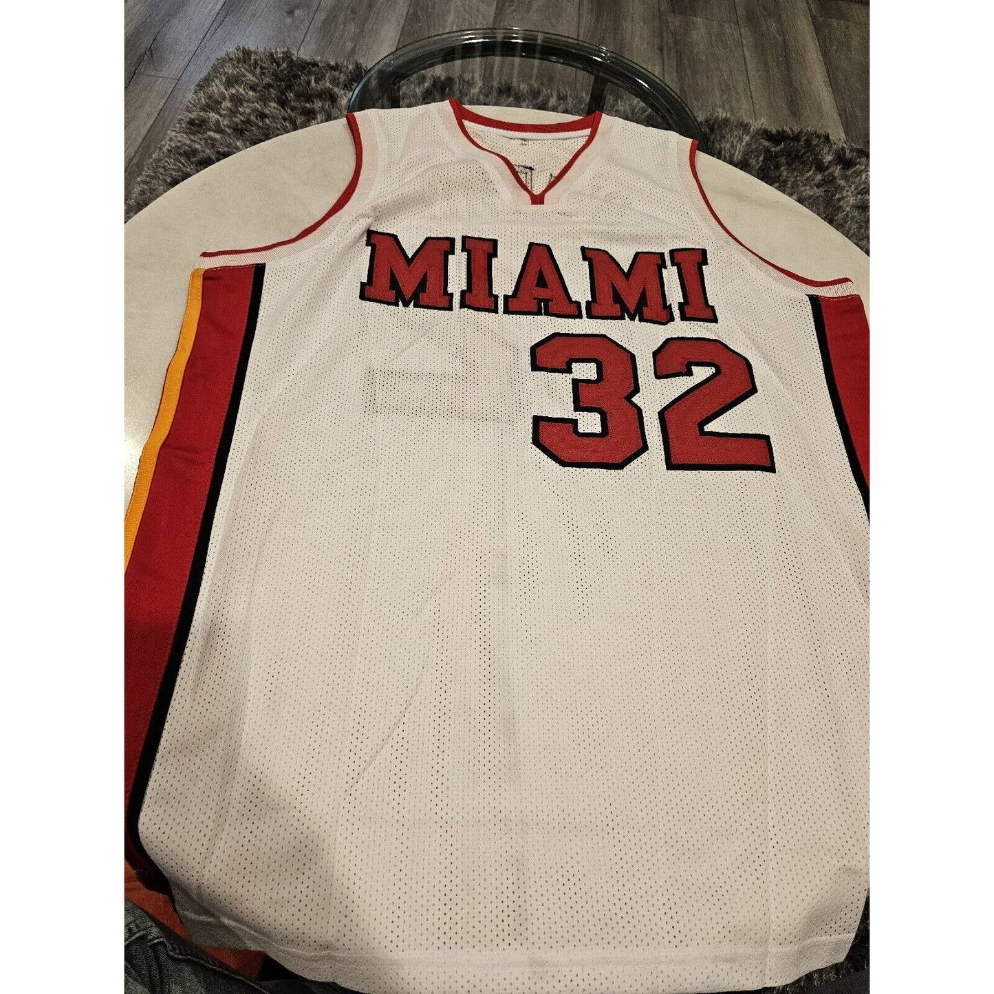 Shaquille O’Neal Autographed/Signed Jersey Beckett Miami Heat Shaq