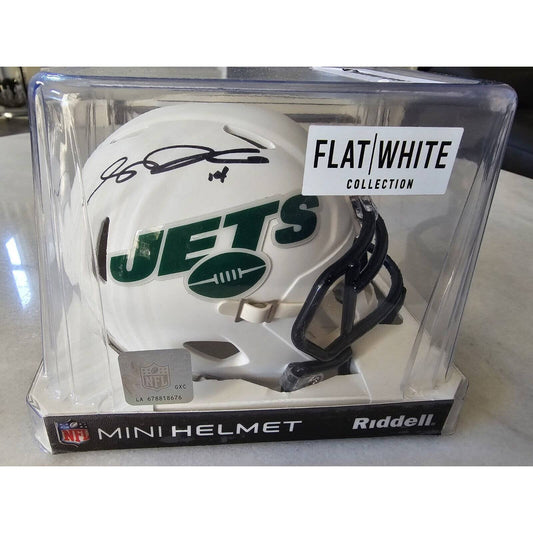 Sam Darnold Autographed/Signed Mini Helmet FANATICS New York Jets Flat White