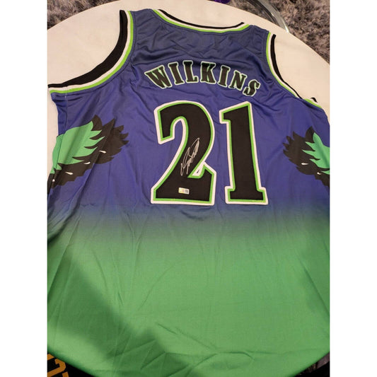 Dominique Wilkins Autographed/Signed Jersey Atlanta Hawks