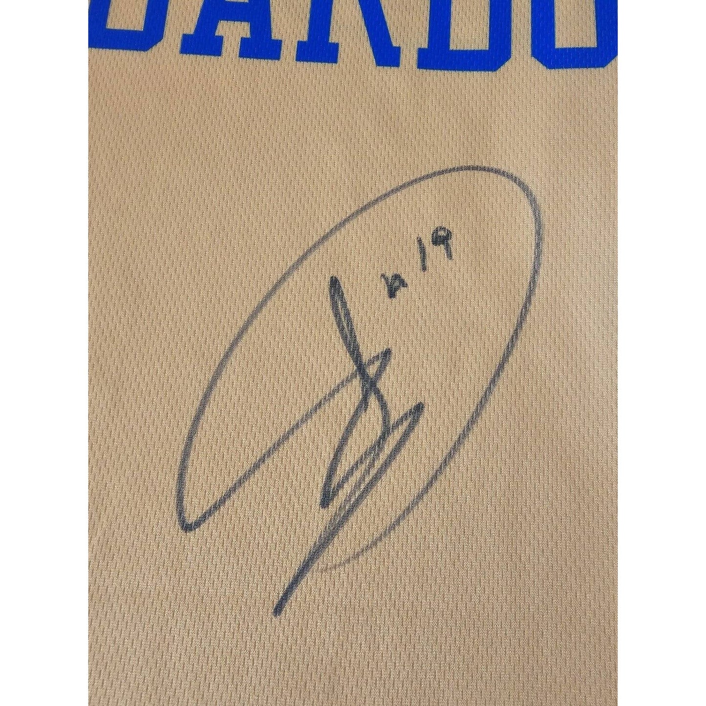 Leandro Barbosa Autographed/Signed Jersey Golden State Warriors