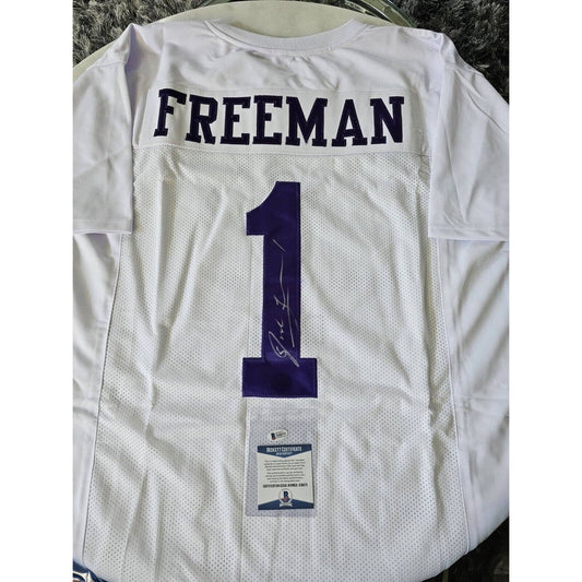 Josh Freeman Autographed/Signed Jersey Beckett Kansas State Wildcats