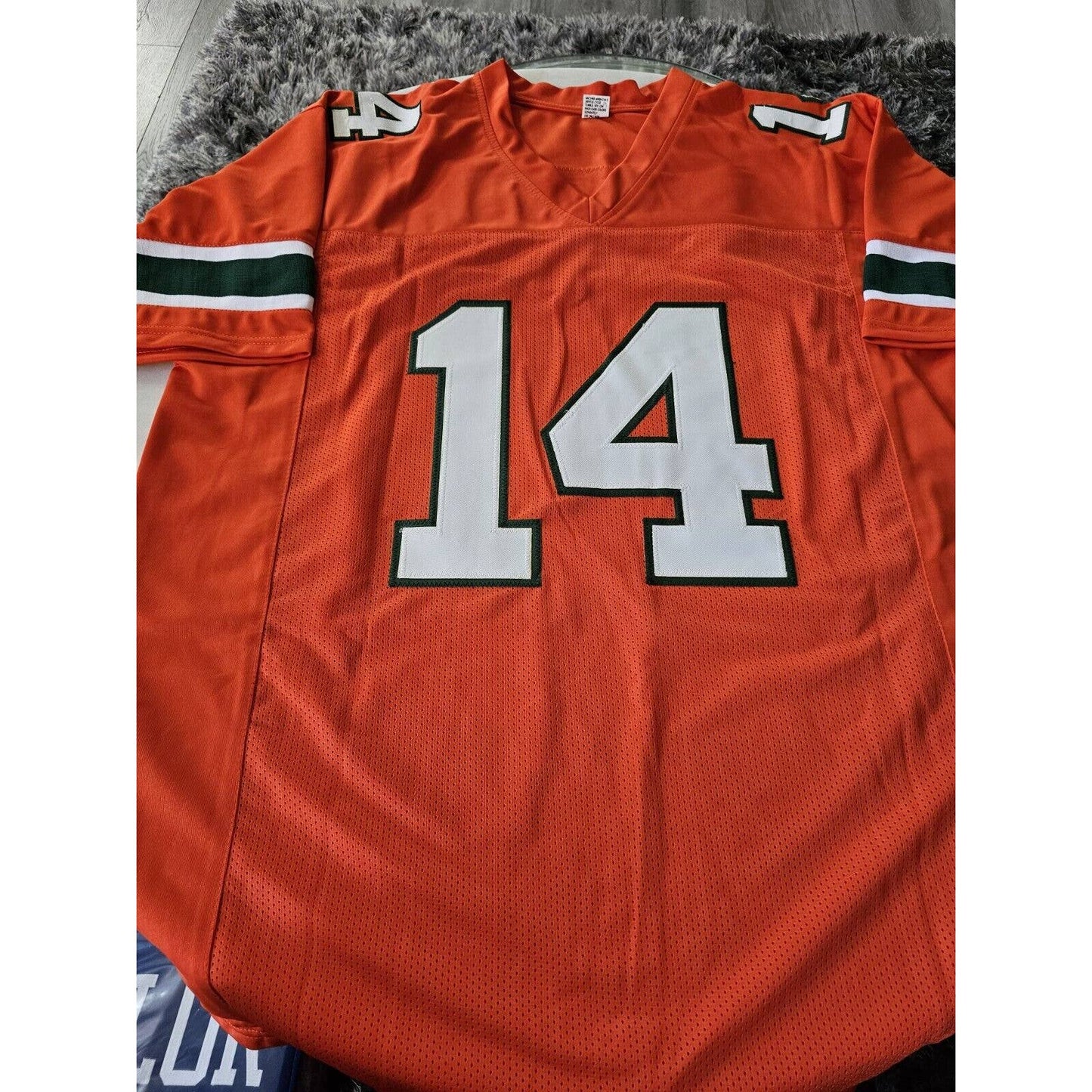 Vinny Testaverde Autographed/Signed Jersey TRISTAR Miami Hurricanes Heisman