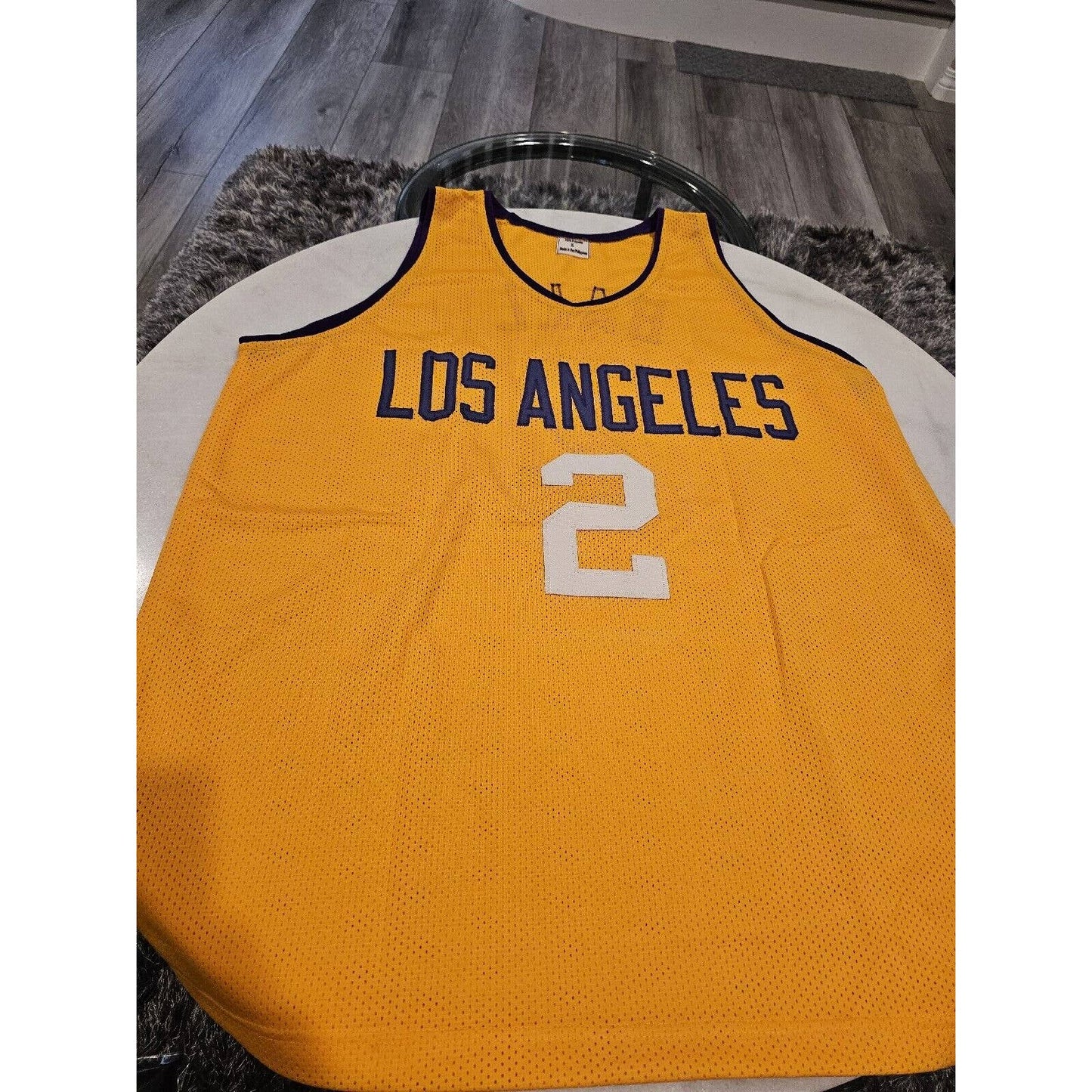 Lonzo Ball Autographed/Signed Jersey Beckett Los Angeles Lakers LA