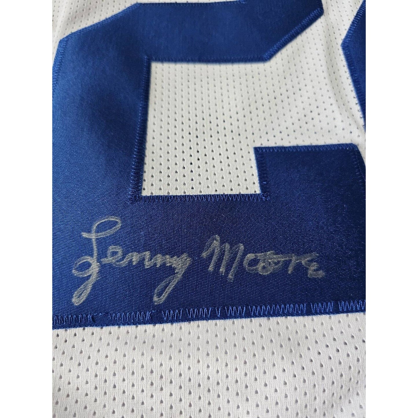 Lenny Moore Autographed/Signed Jersey JSA COA Baltimore Indianapolis Colts HOF