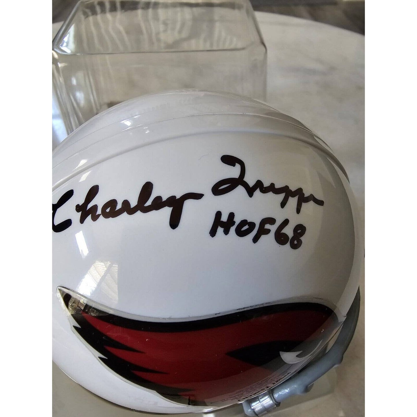 Charley Trippi Autographed/Signed Mini Helmet TRISTAR Arizona Chicago Cardinals