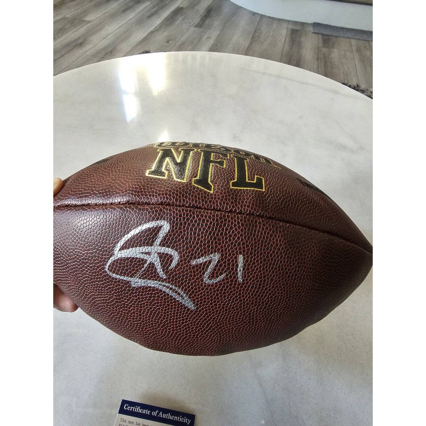 Patrick Peterson Autographed/Signed Football PSA/DNA Arizona Cardinals Vikings
