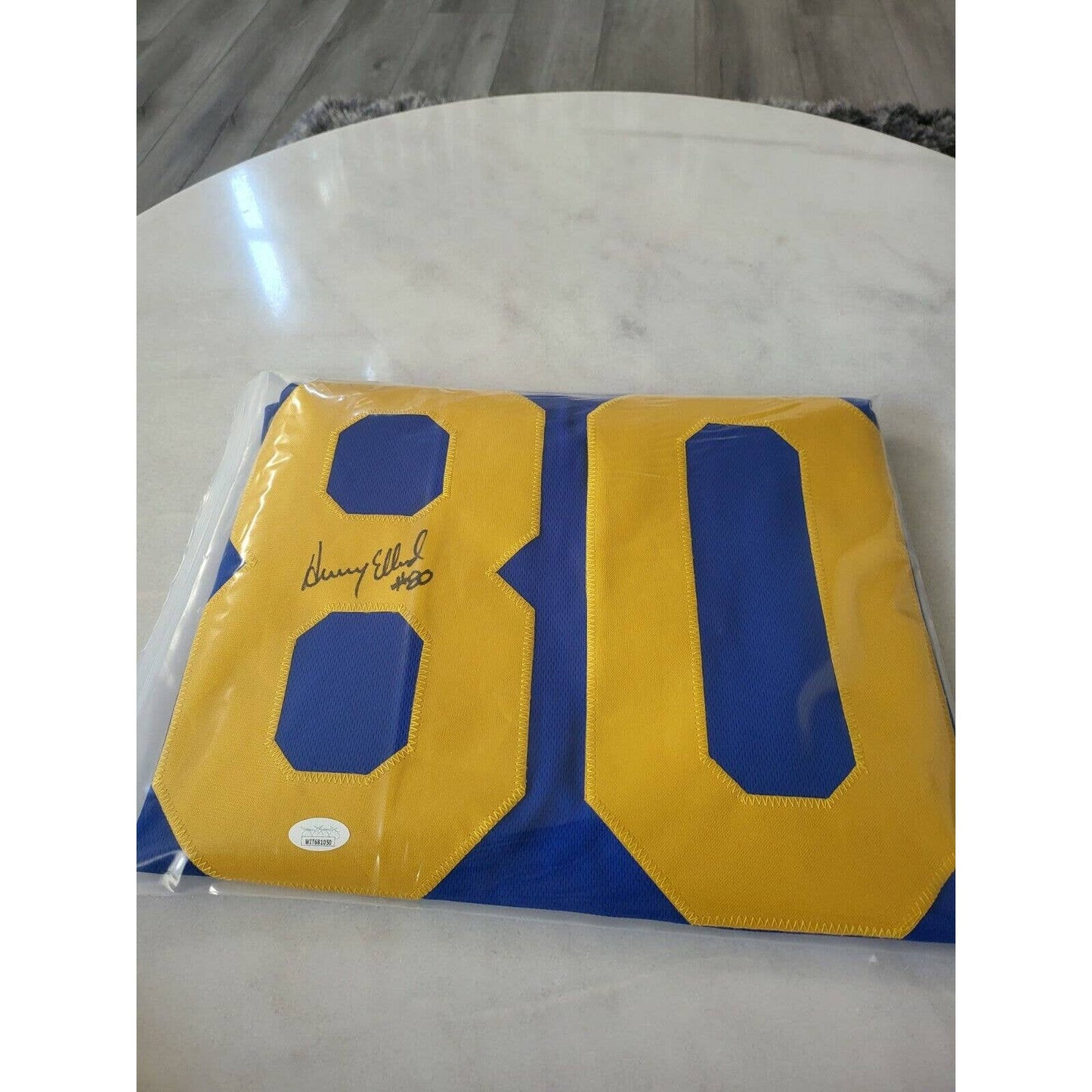 Henry Ellard Autographed/Signed Jersey JSA COA Los Angeles Rams LA