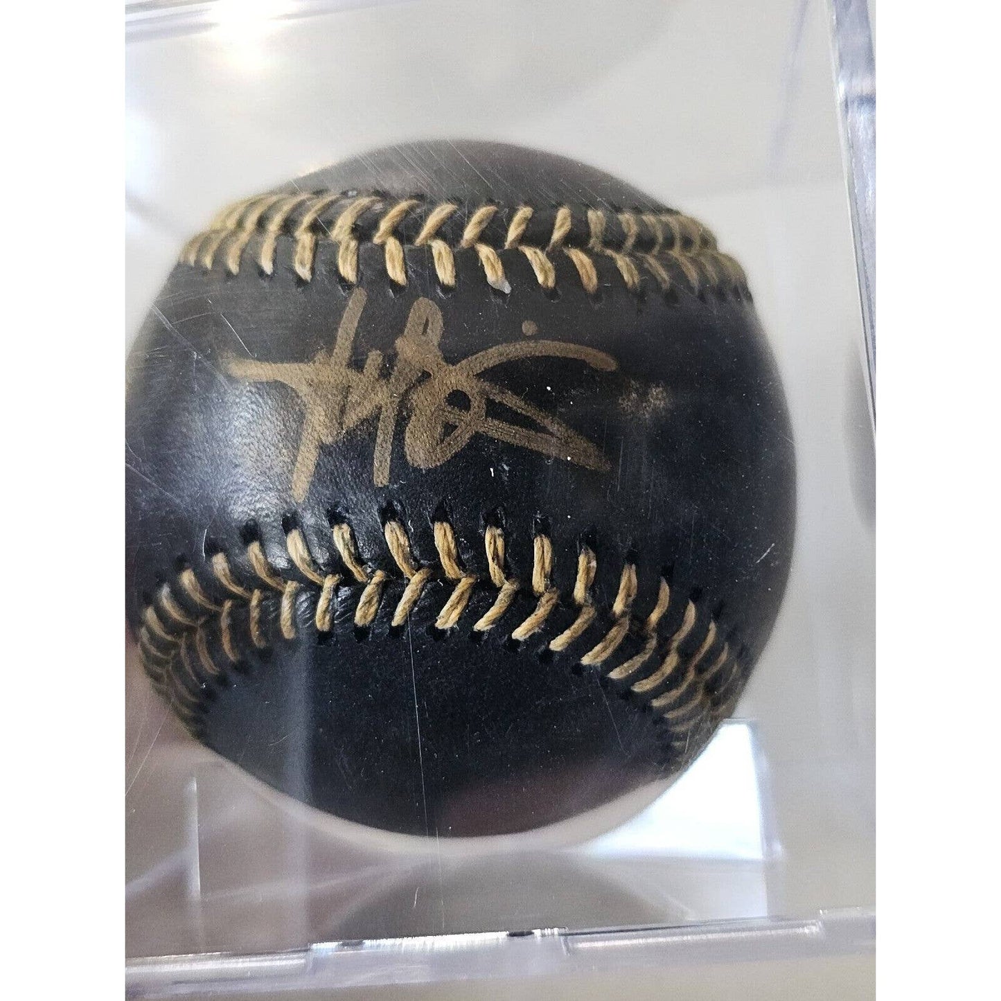 Harold Baines Autographed/Signed Baseball TRISTAR Black Platinum 1/6