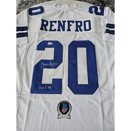 Mel Renfro Autographed/Signed Jersey Dallas Cowboys HOF