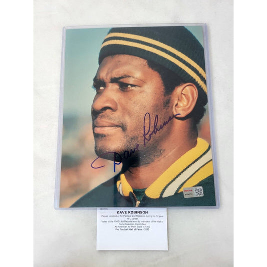 Dave Robinson Autographed/Signed 8x10 Photo TRISTAR Green Bay Packers