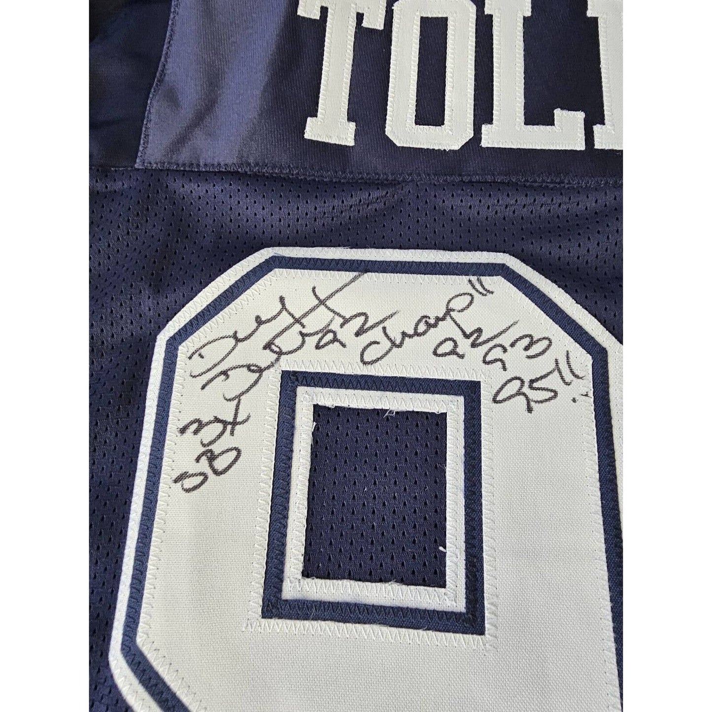 Tony Tolbert Autographed/Signed Jersey JSA COA Dallas Cowboys 3X SB Champ