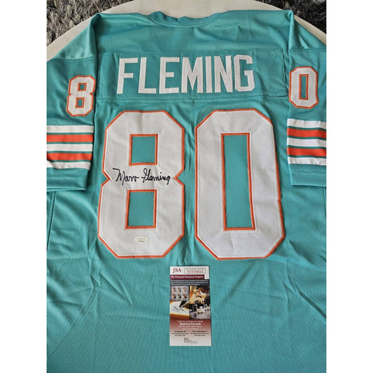 Marv Fleming Autographed/Signed Jersey Miami Dolphins