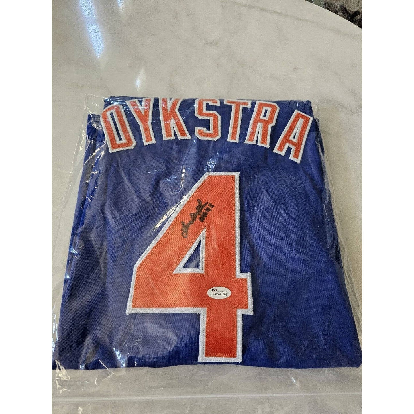 Lenny Dykstra Autographed/Signed Jersey JSA COA New York Mets