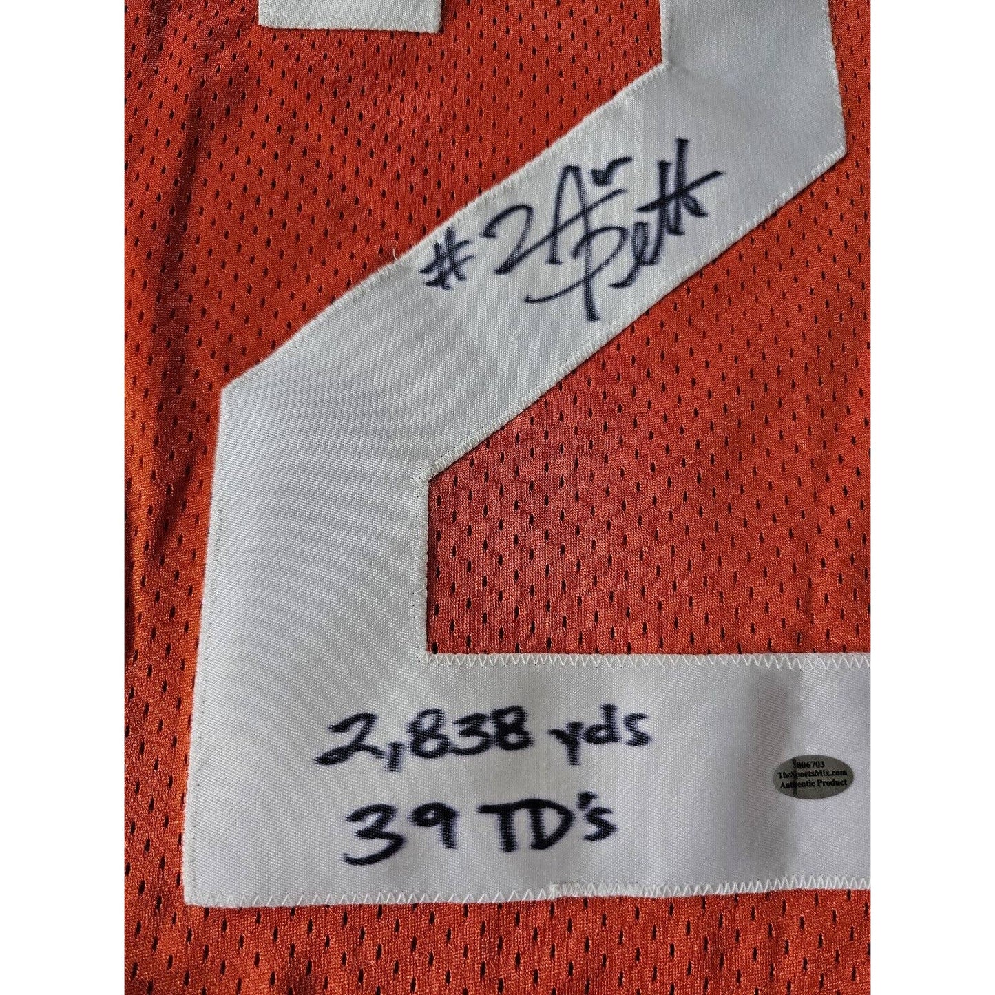 Austin Pettis Autographed/Signed Jersey Boise State Broncos
