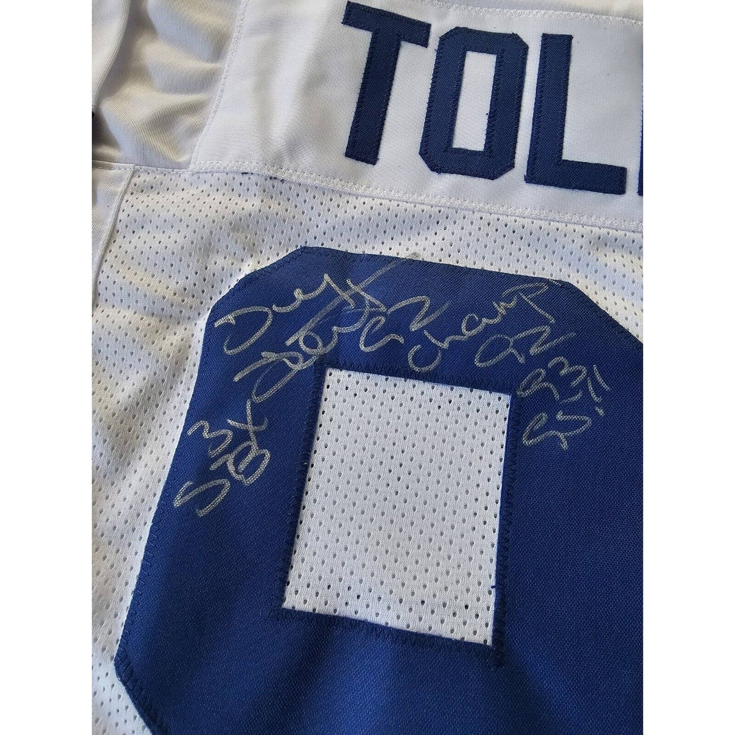 Tony Tolbert Autographed/Signed Jersey JSA COA Dallas Cowboys 3X SB Champ