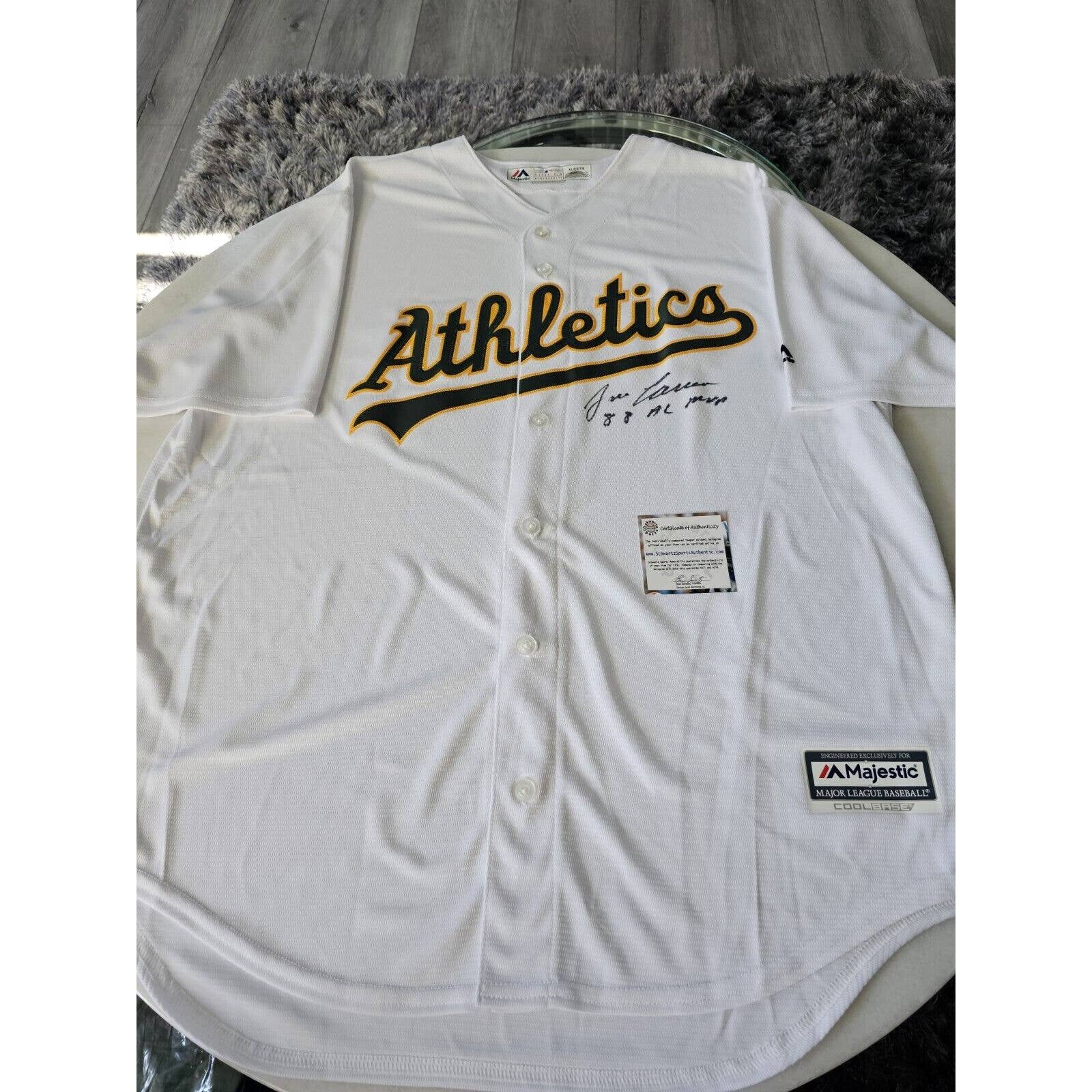 Jose Canseco Autographed/Signed Jersey COA Oakland Athletics A’s Bash Bros - TreasuresEvolved