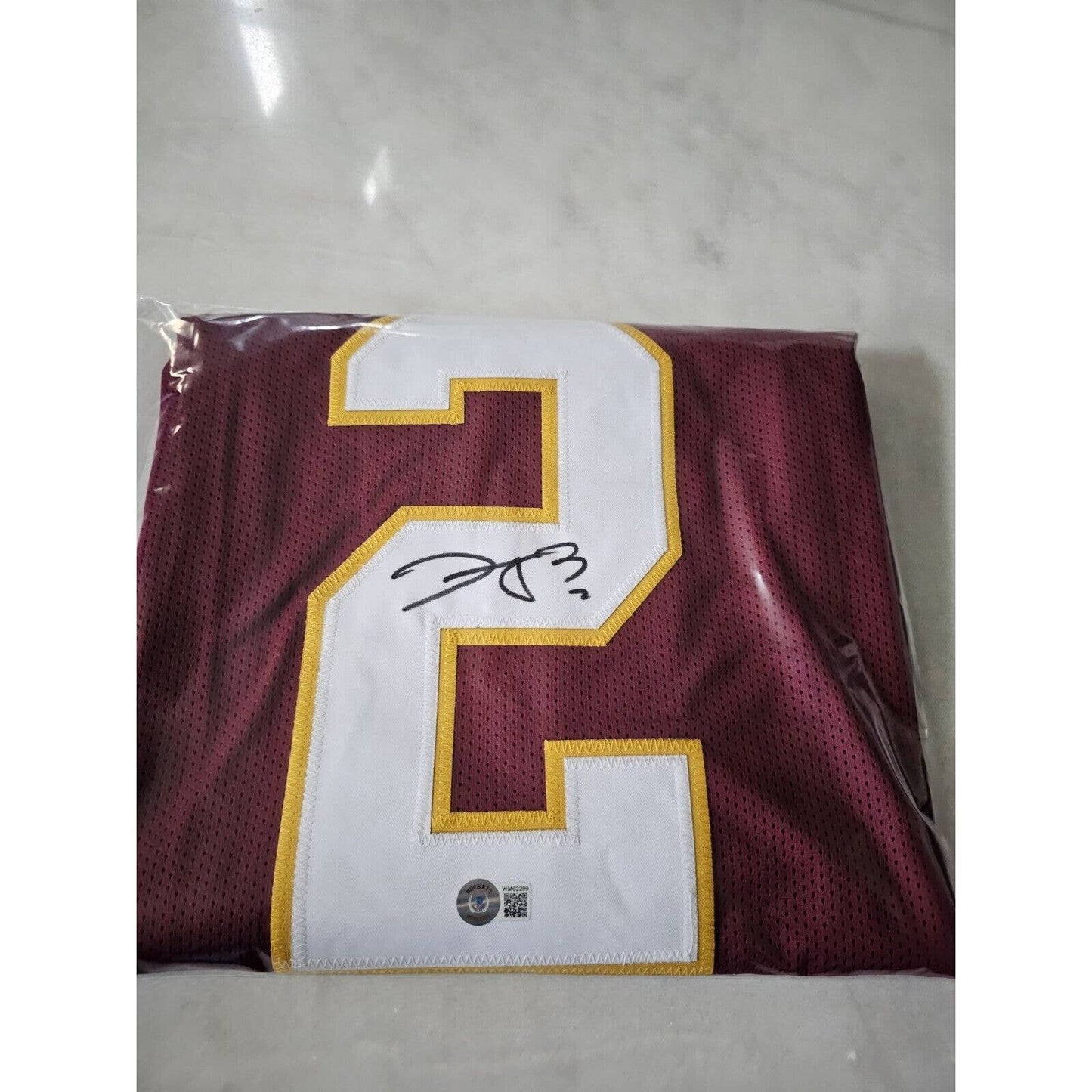 Dyami Brown Autographed/Signed Jersey Beckett Washington Commanders