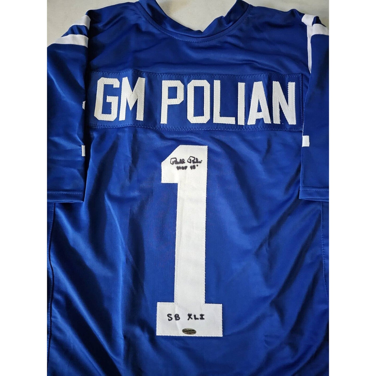 Bill Polian Autographed/Signed Jersey Indianapolis Colts GM HOF 15