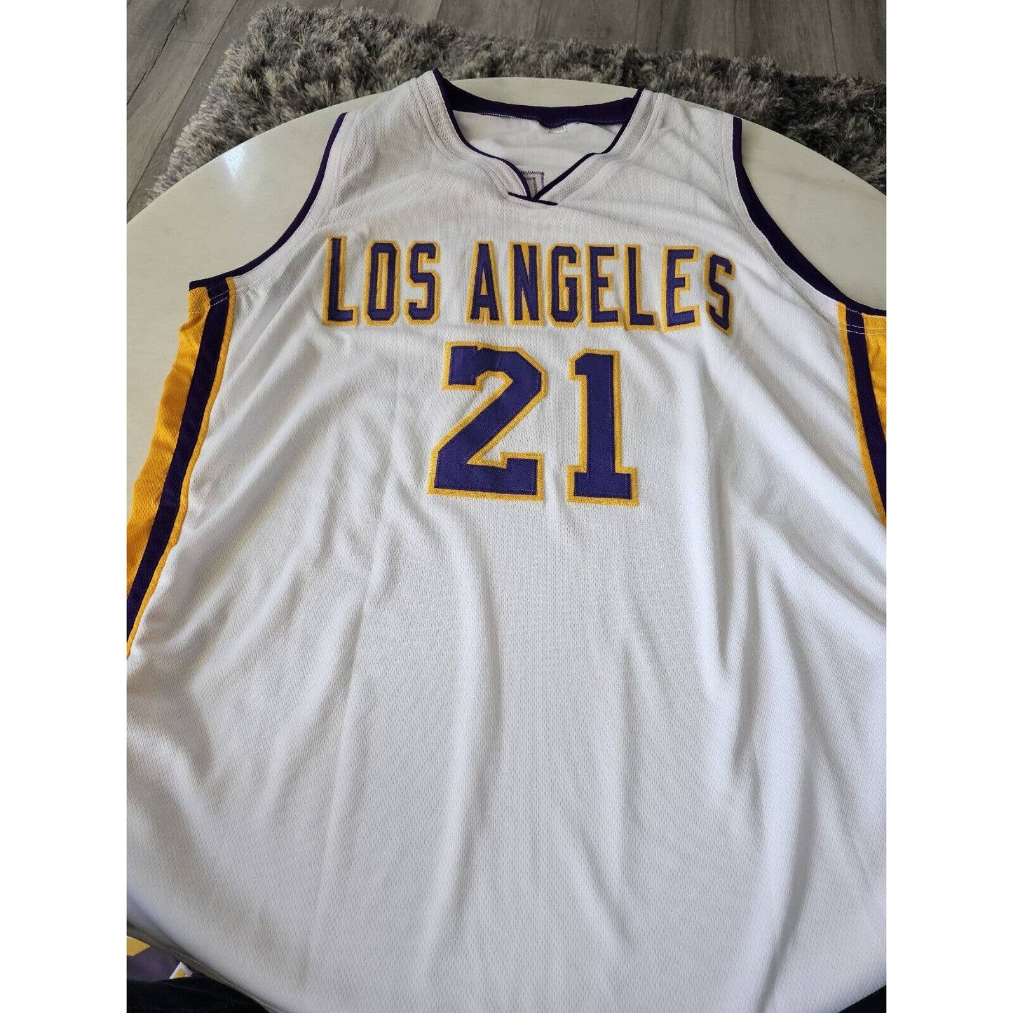 Michael Cooper Autographed/Signed Jersey PSA/DNA Sticker Los Angeles Lakers LA