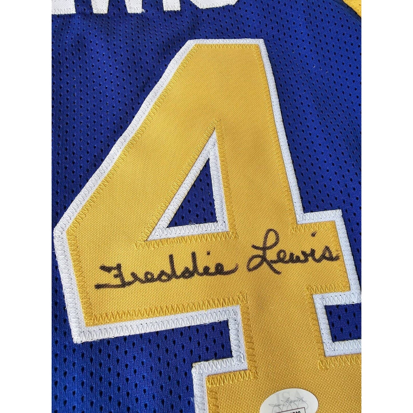 Freddie Lewis Autographed/Signed Jersey JSA COA Indiana Pacers