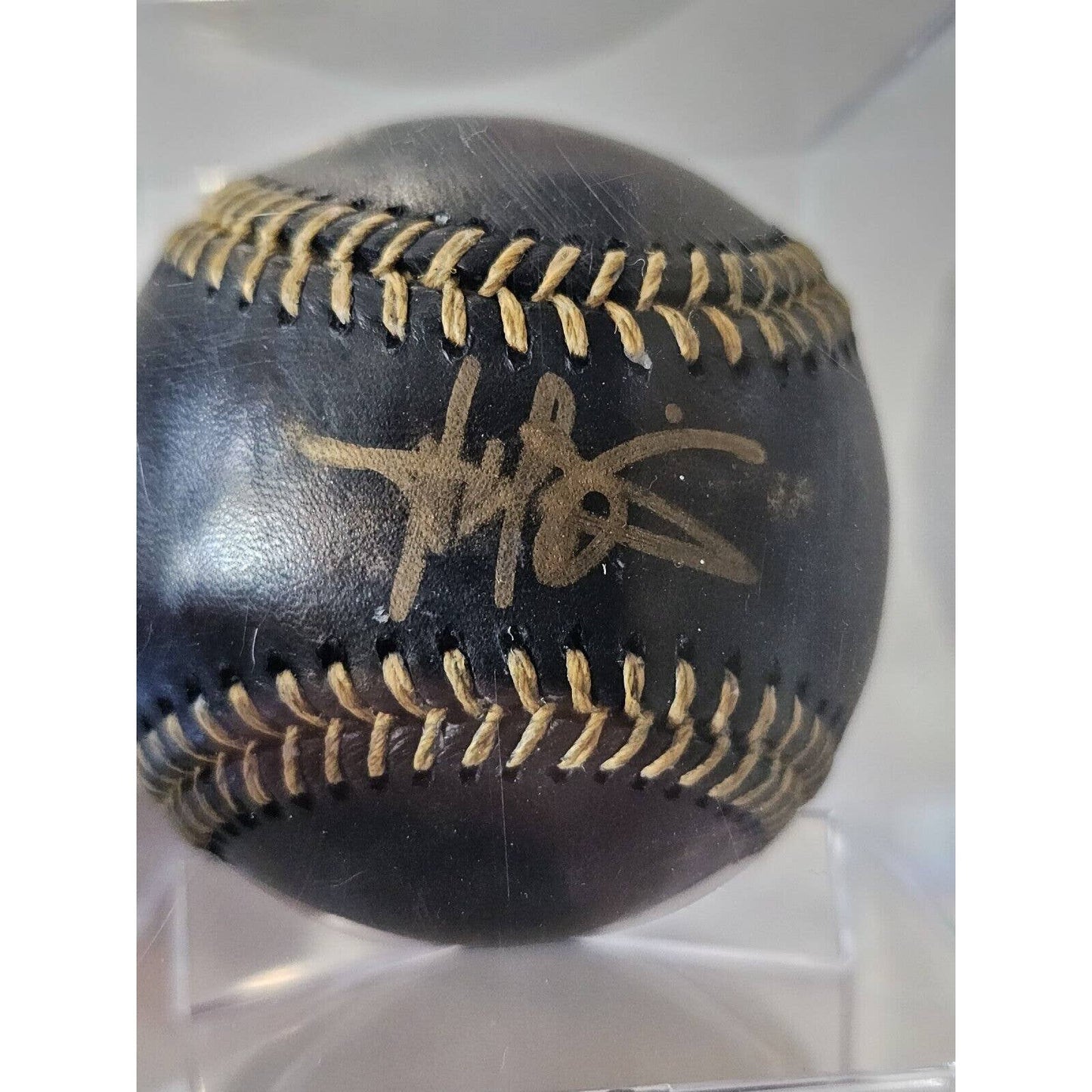 Harold Baines Autographed/Signed Baseball TRISTAR Black Platinum 1/6