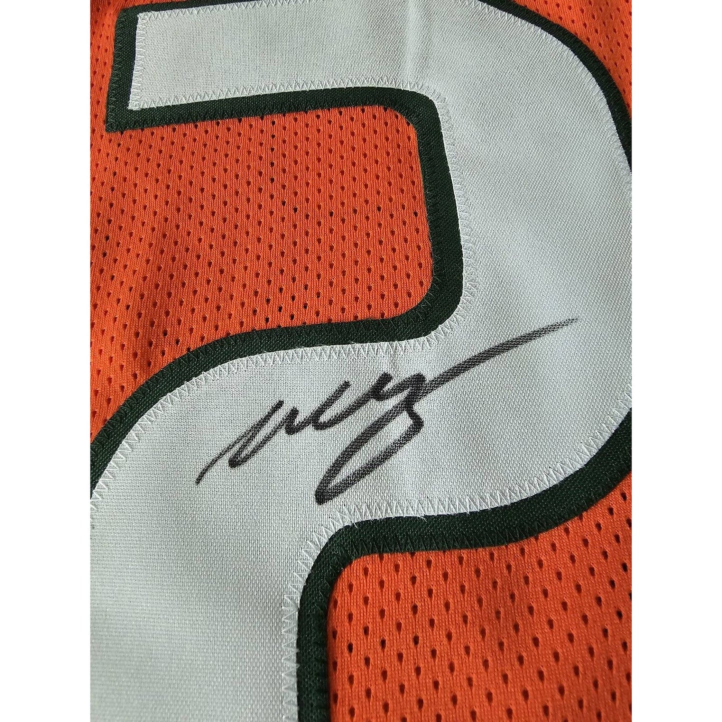 Willis McGahee Autographed/Signed Jersey JSA Sticker Miami Hurricanes