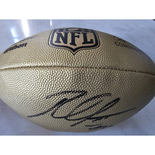 Robert Griffin III Autographed/Signed Gold Football Baylor Bears Washington