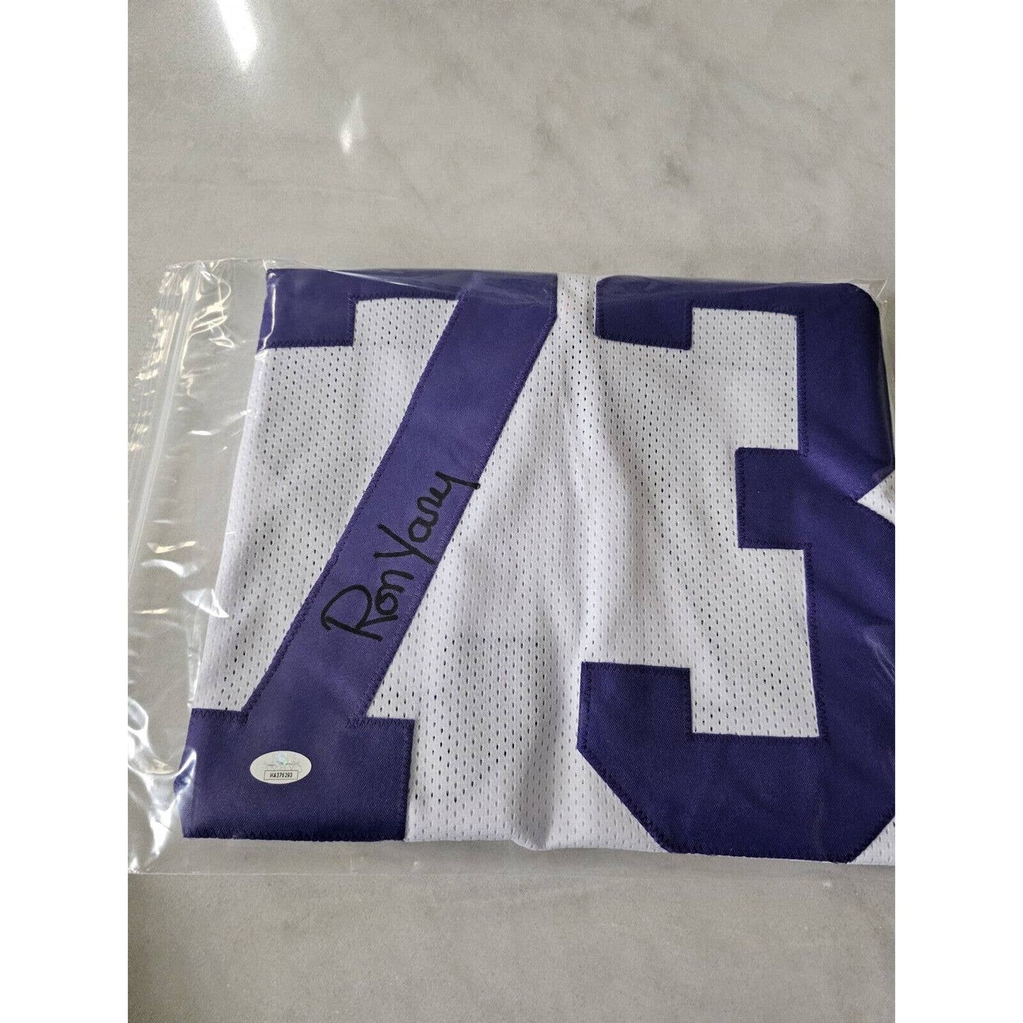 Ron Yary Autographed/Signed Jersey JSA COA Minnesota Vikings