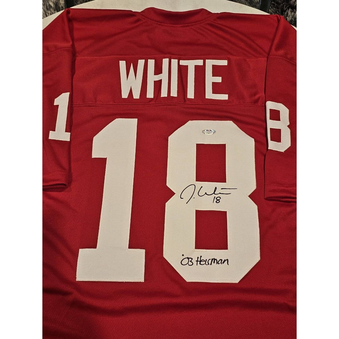 Jason White Autographed/Signed Jersey PSA/DNA Sticker Oklahoma Sooners