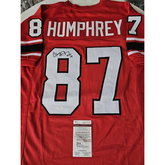 Claude Humphrey Autographed/Signed Jersey JSA Atlanta Falcons HOF 14