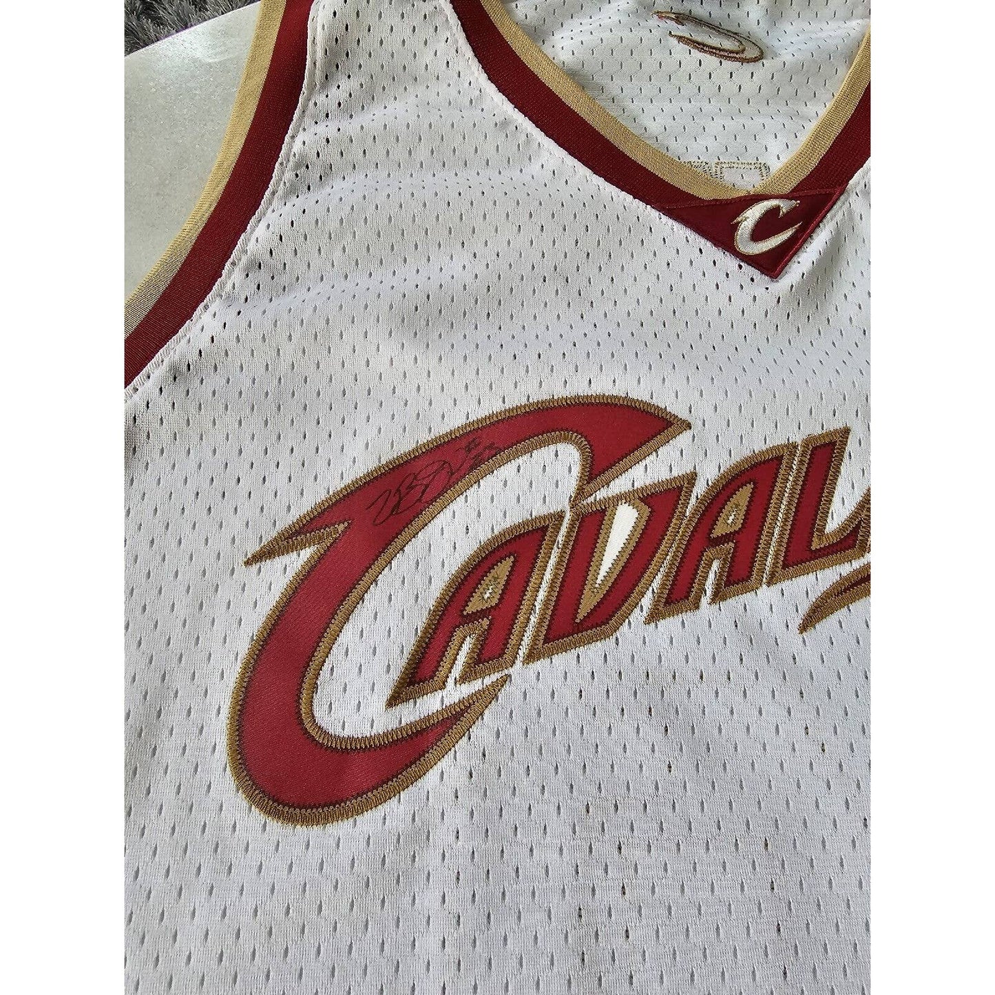 LeBron James Autographed/Signed Jersey JSA LOA Cleveland Cavaliers