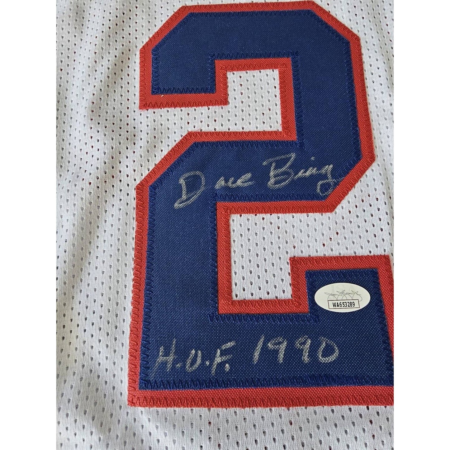 Dave Bing Autographed/Signed Jersey JSA COA Detroit Pistons
